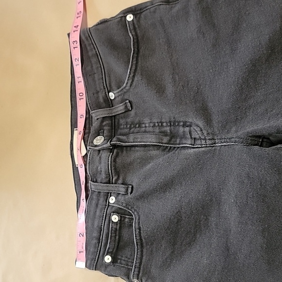 Madewell Size 27 Mid-Rise Kick Out Jeans, Washed Black, Gently Used Condition - Picture 2 of 14